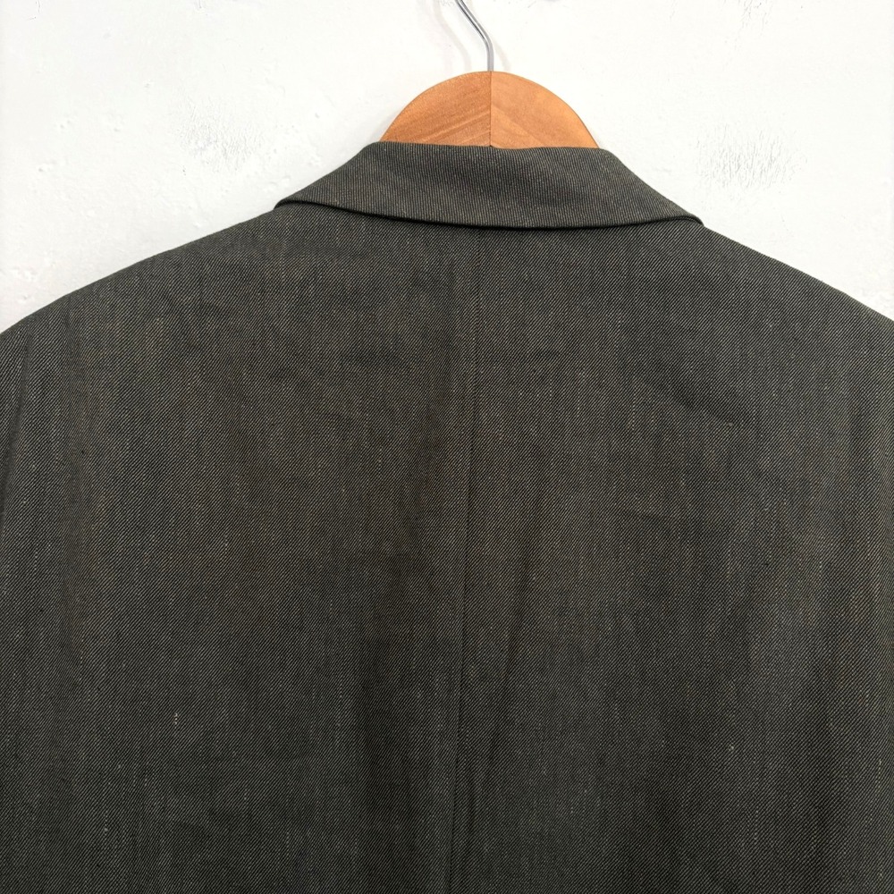 Johnny Bigg Jacob Linen Blend Blazer Sport Coat Men Size 48 Green 2 Button New - Picture 11 of 15